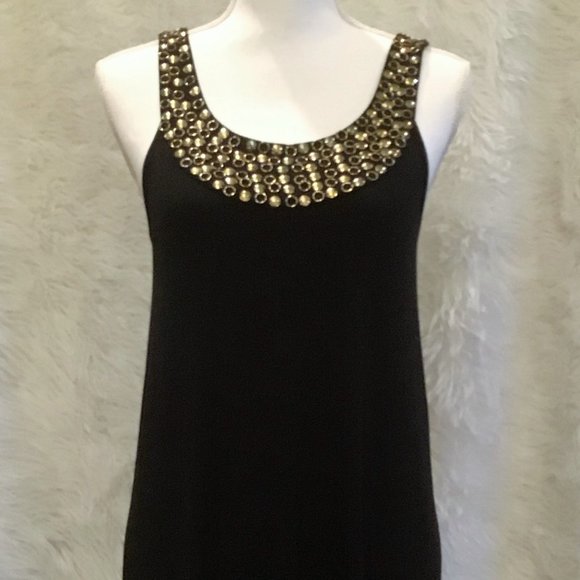 Kensie Dresses & Skirts - Kensie Women's Gold Studded High Low Dress